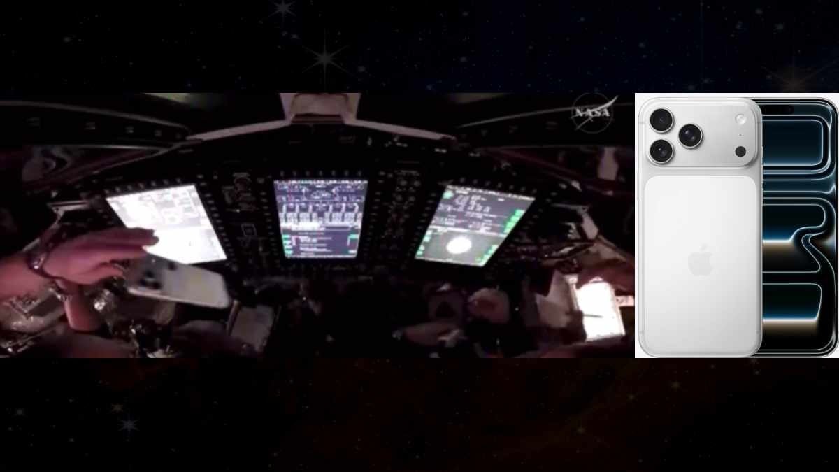 Apple bất ngờ được quảng bá trên tàu Artemis: iPhone 17 Pro bay lơ lửng trong không gian