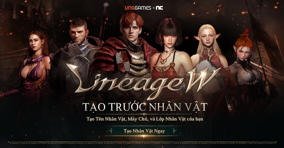 Hãy Nhanh Chân Giành Một Chỗ Trong Server Lineage W Qua Chức Năng Tạo Trước Nhân Vật