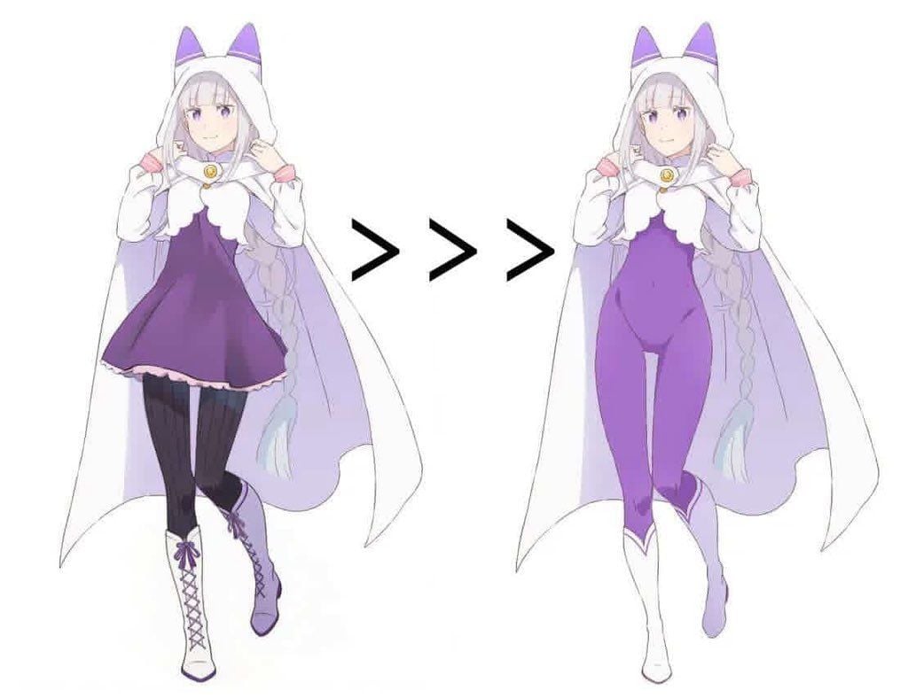  Trang phục mới của Emilia trong Re:Zero gây "bão" mạng: Sự gợi cảm hay bước đi đột phá về tạo hình?