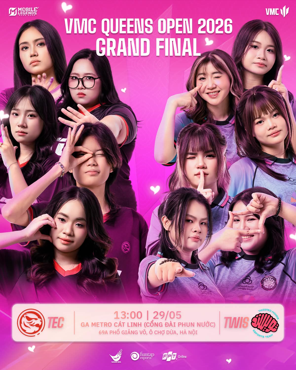 Chung Kết Quốc Gia VMC Queens Open 2026 - Twisted Minds Đối Đầu Titan Esports Club