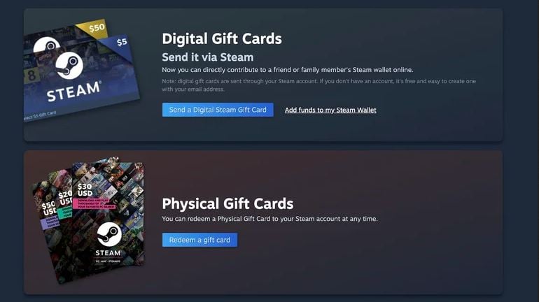 Valve sẽ ngừng phát hành thẻ quà tặng Steam vật lý vì nạn lừa đảo ngày càng gia tăng