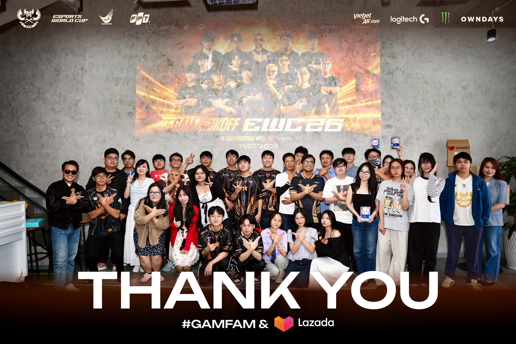 GAM Esports Tổ Chức Lễ Xuất Quân EWC 2026, Công Bố Hợp Tác Chiến Lược Với Lazada, Khởi Động Super Fan Program
