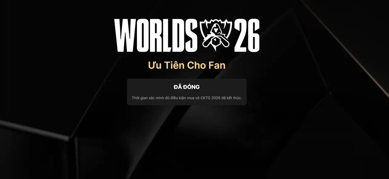 LMHT: Vé Đi Xem Chung Kết Thế Giới 2026 Trở Thành "Nạn Nhân" Của Giới Đầu Cơ