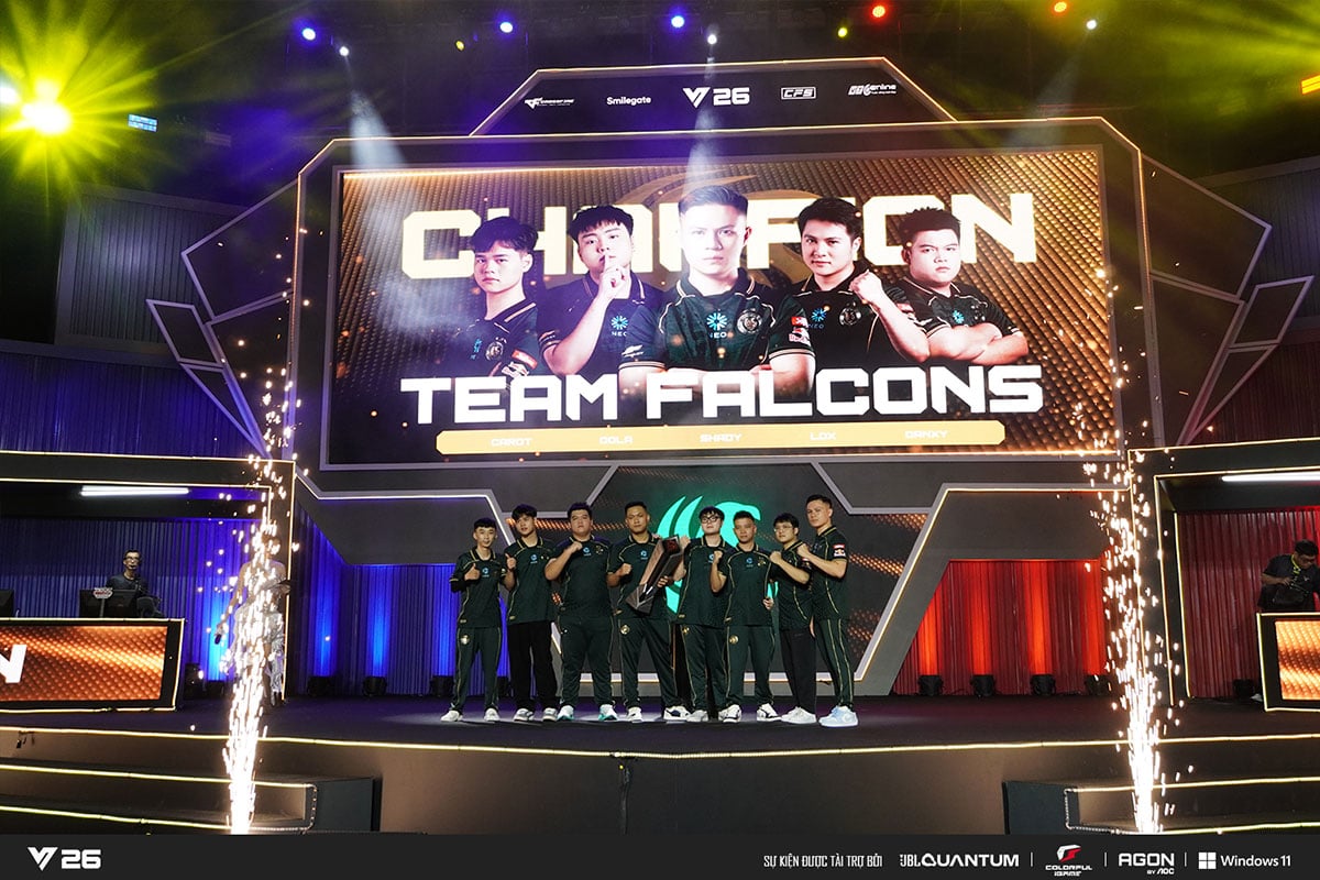 CFVL 2026 Mùa 2 Khép Lại Với Hành Trình Đầy Cảm Xúc, Team Falcons Lên Ngôi Vô Địch