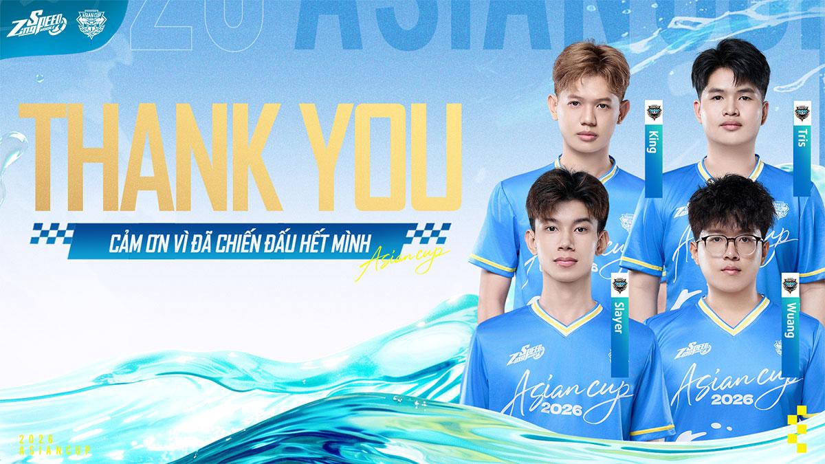 Asian Cup 2026 - Hành Trình Dang Dở Của Zingspeed Mobile Việt Nam