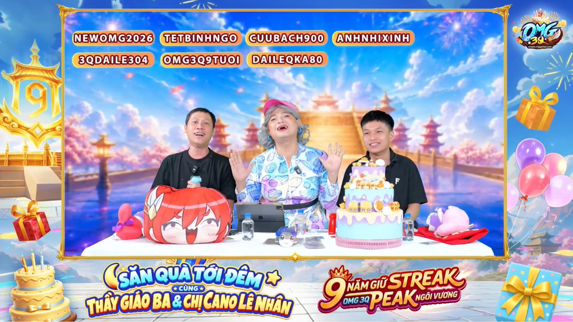 Chị Ca Nô “Cà Khịa” Thầy Giáo Ba Cực Gắt Trong Livestream Mừng Sinh Nhật 9 Tuổi OMG 3Q - VNG