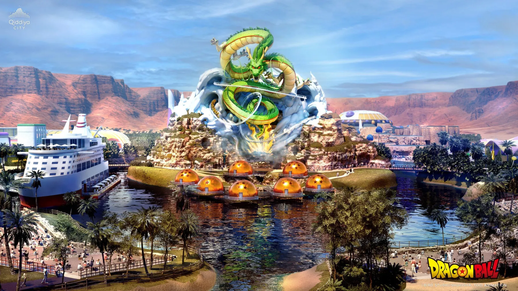 Pháp và Ả Rập Xê Út "bắt tay" rót 7 tỷ USD xây dựng đại công viên Dragon Ball Z: Tái hiện Rồng Thần Shenron khổng lồ và Tập đoàn Capsule