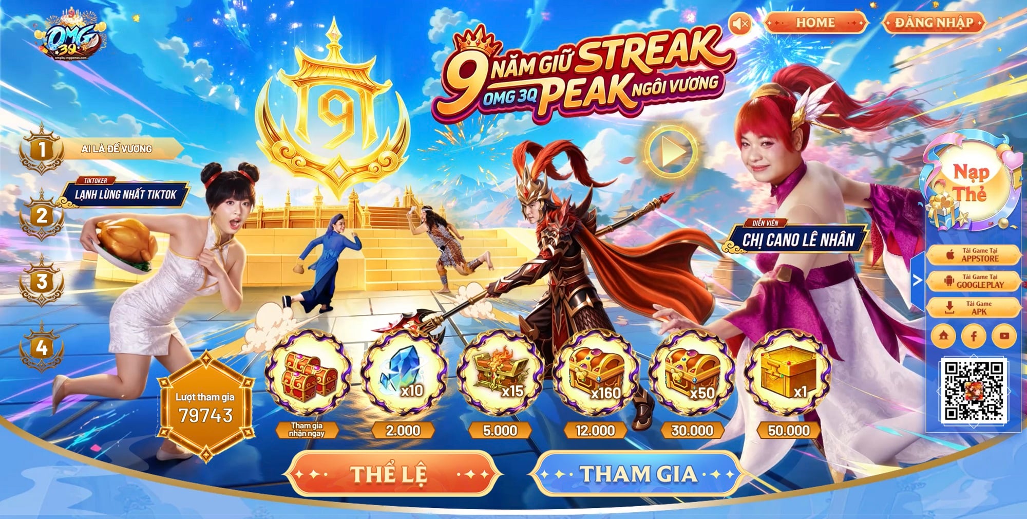 Tượng Đài OMG 3Q - VNG Chiêu Đãi Game Thủ Đại Tiệc Sinh Nhật 9 Tuổi Cực Khủng