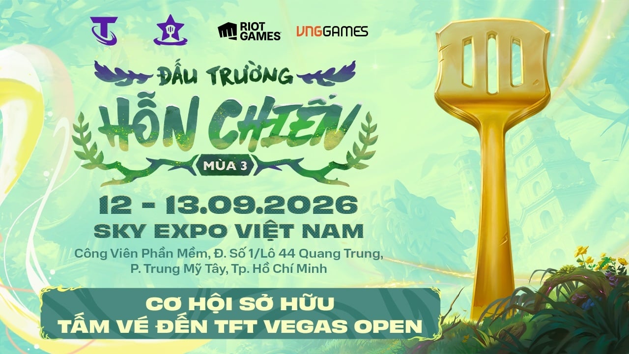 Đấu Trường Hỗn Chiến Mùa 3 Khởi Tranh Vào Tháng 9: Cơ Hội Lớn Tham Dự TFT Vegas Open 2026