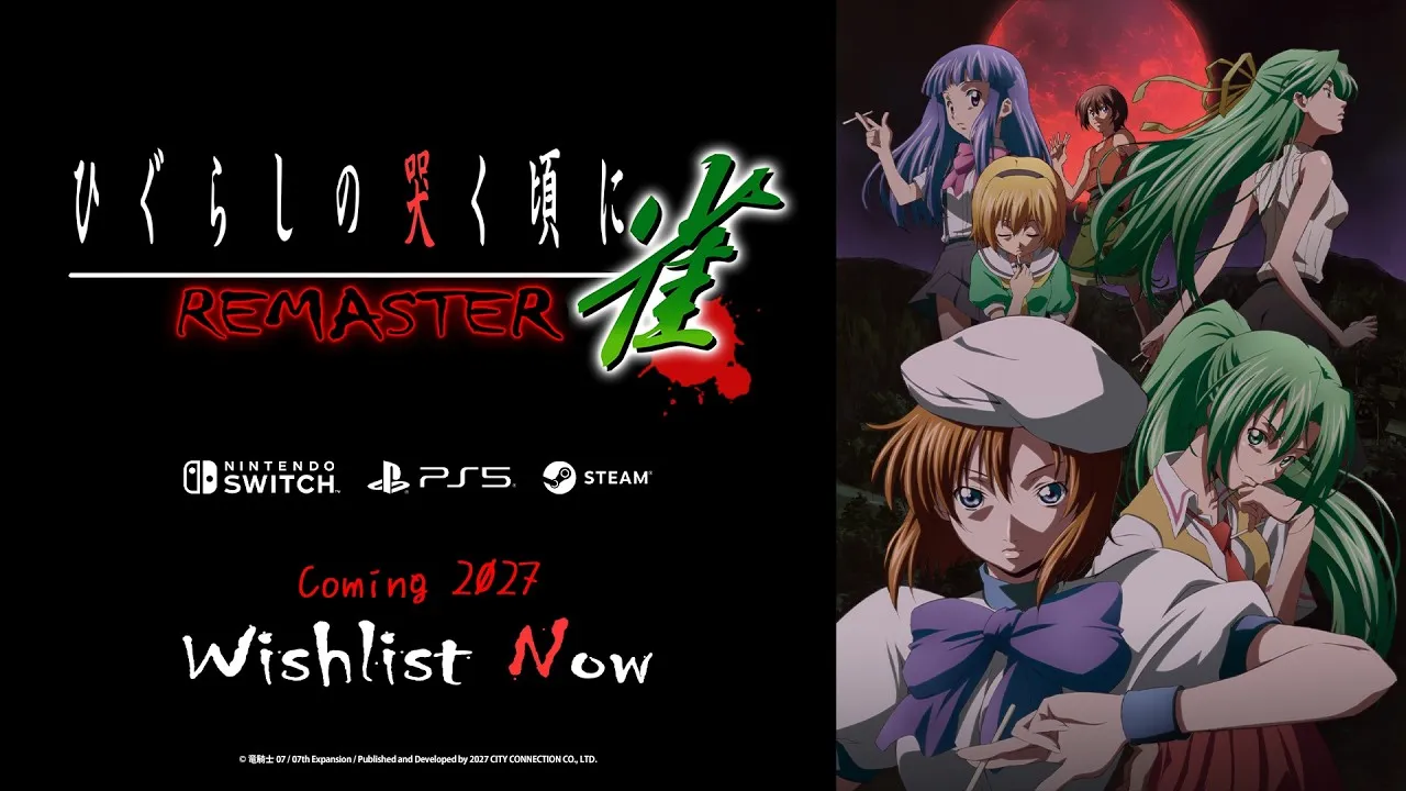 Tựa game mạt chược "Higurashi no Naku Koro ni Jong" được làm mới cho PC và console: Bổ sung cơ chế "gian lận", ấn định đổ bộ năm 2027