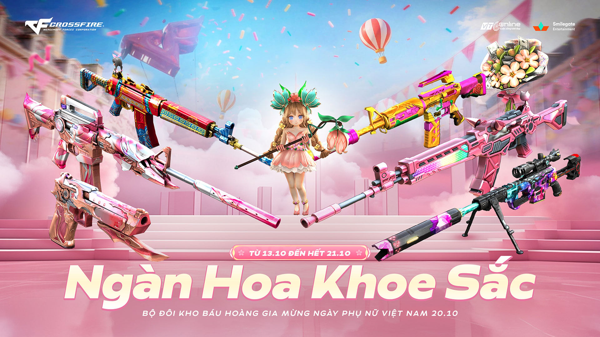 Ngàn Hoa Khoe Sắc - Crossfire Tung Bộ Đôi Kho Báu Hoàng Gia Mừng Ngày Phụ Nữ Việt Nam 20/10