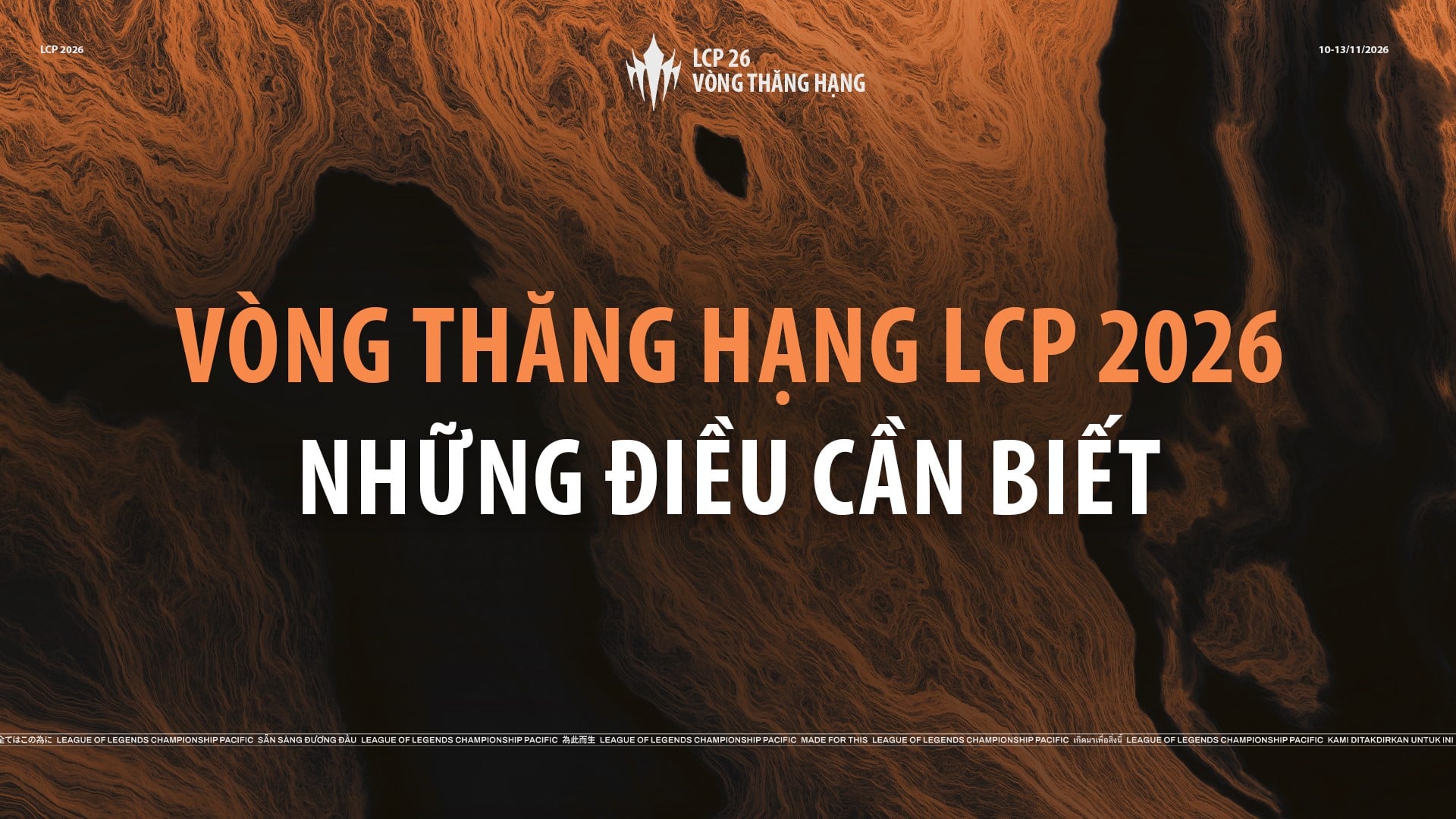 Thông Tin Tổng Quan Vòng Thăng Hạng LCP 2026
