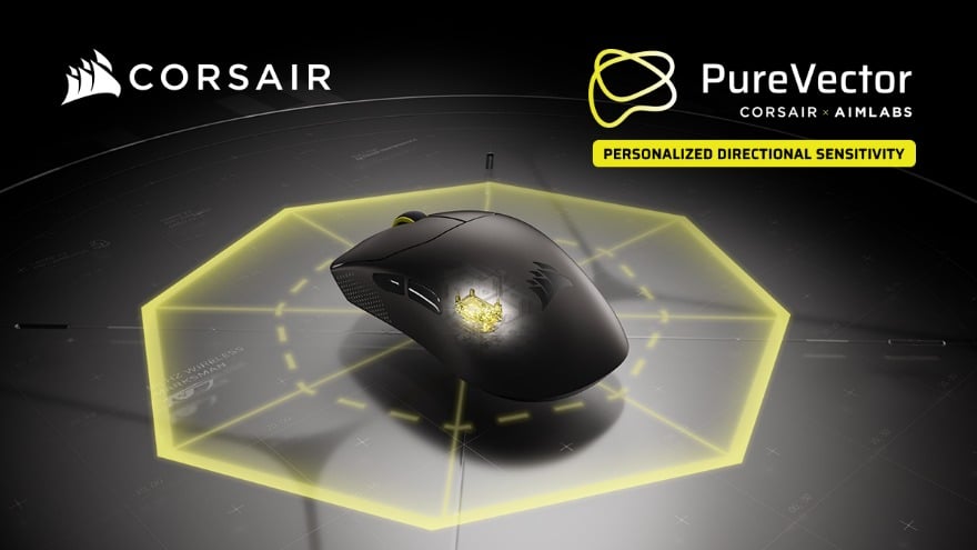 CORSAIR ra mắt chuột SABRE v3 PRO PureVector, tự điều chỉnh độ nhạy theo hướng di chuột