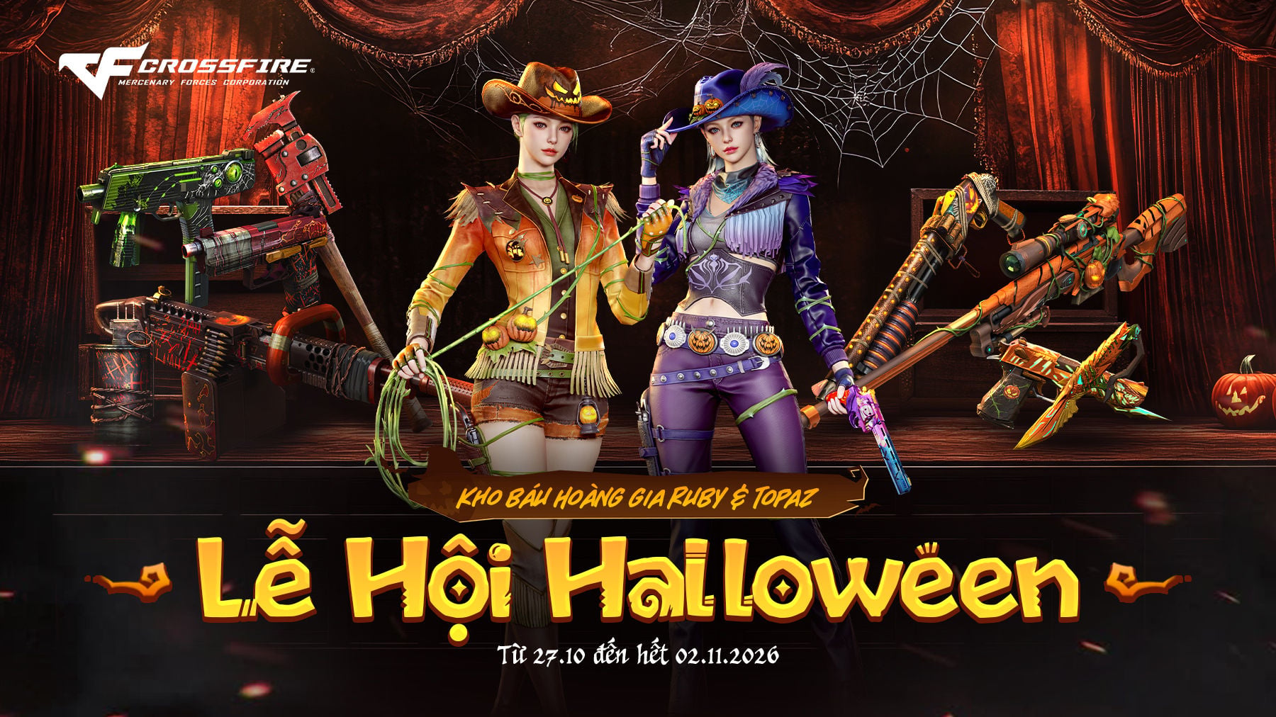 Crossfire – Halloween Bùng Nổ Với Bộ Đôi Kho Báu Hoàng Gia Và Sự Kiện Tiêu Go Nhận Quà