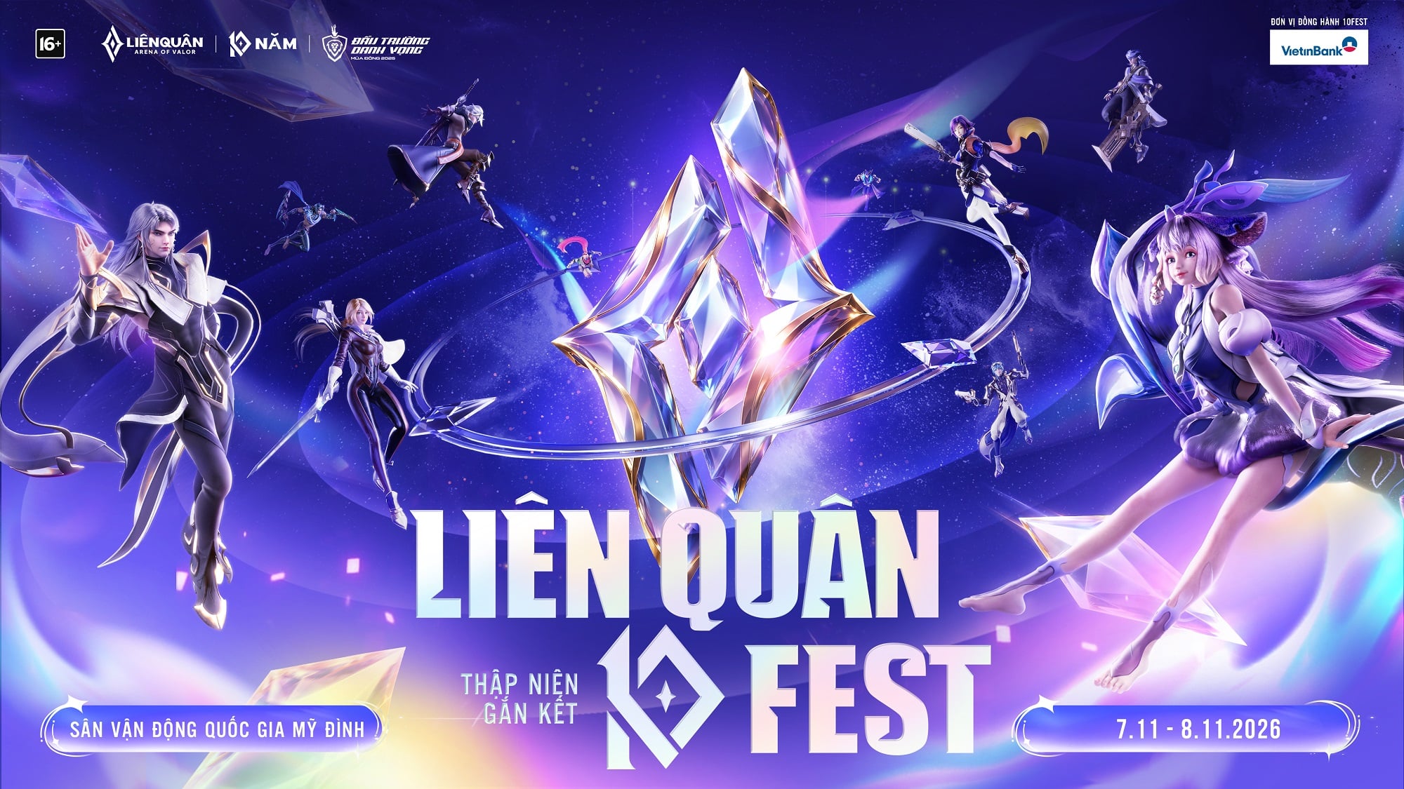 Liên Quân 10 Fest - Thập Niên Gắn Kết: Hai Ngày Hội Tụ Esports Và Âm Nhạc Tại Sân Vận Động Quốc Gia Mỹ Đình