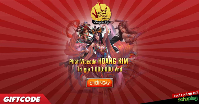 SohaPlay tặng 300 Vip Code Webgame Linh Vương Truyền Kỳ trị giá 1 triệu VND